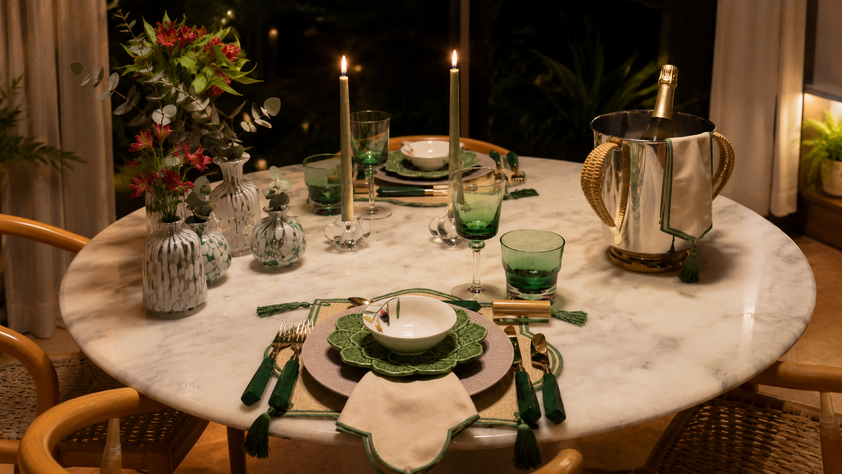 Verde à Luz de Velas