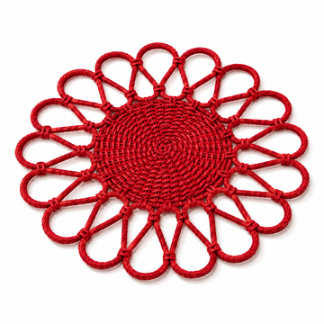 Jogo Americano Yoga Vermelho 40 cm