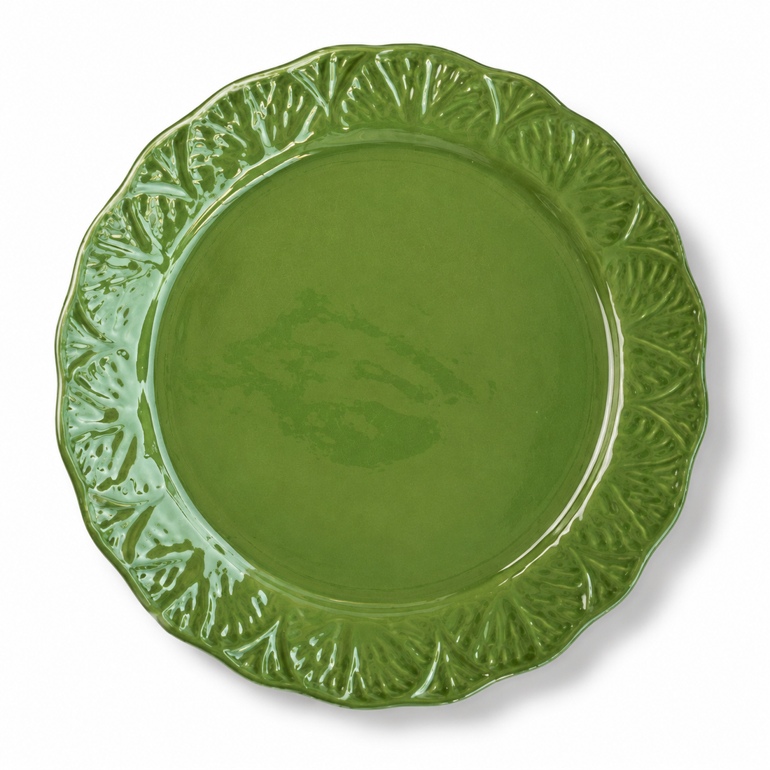 Sousplat Folha Verde Bambu