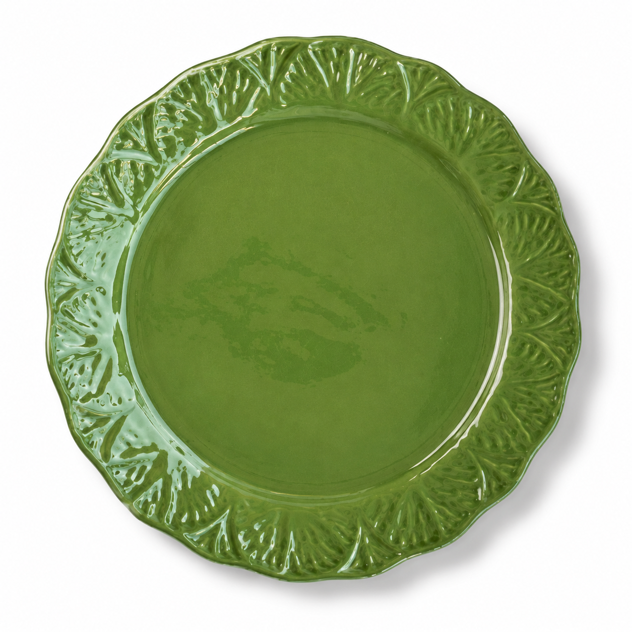 Sousplat Folha Verde Bambu