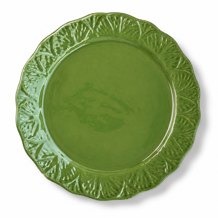 Sousplat Folha Verde Bambu