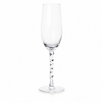 Conjunto de Taças em Vidro com Haste Trançada Transparente – 220 ml