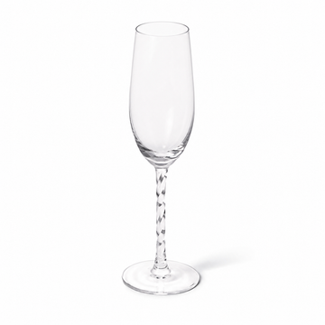 Conjunto de Taças em Vidro com Haste Trançada Transparente – 220 ml