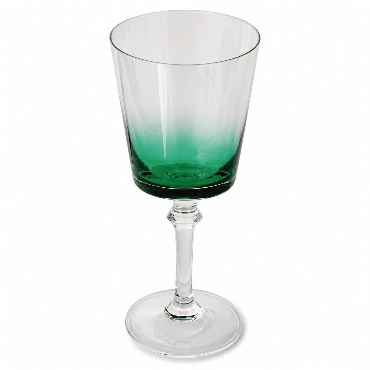 Conjunto de Taças em Vidro Transparente e Verde – 335 ml