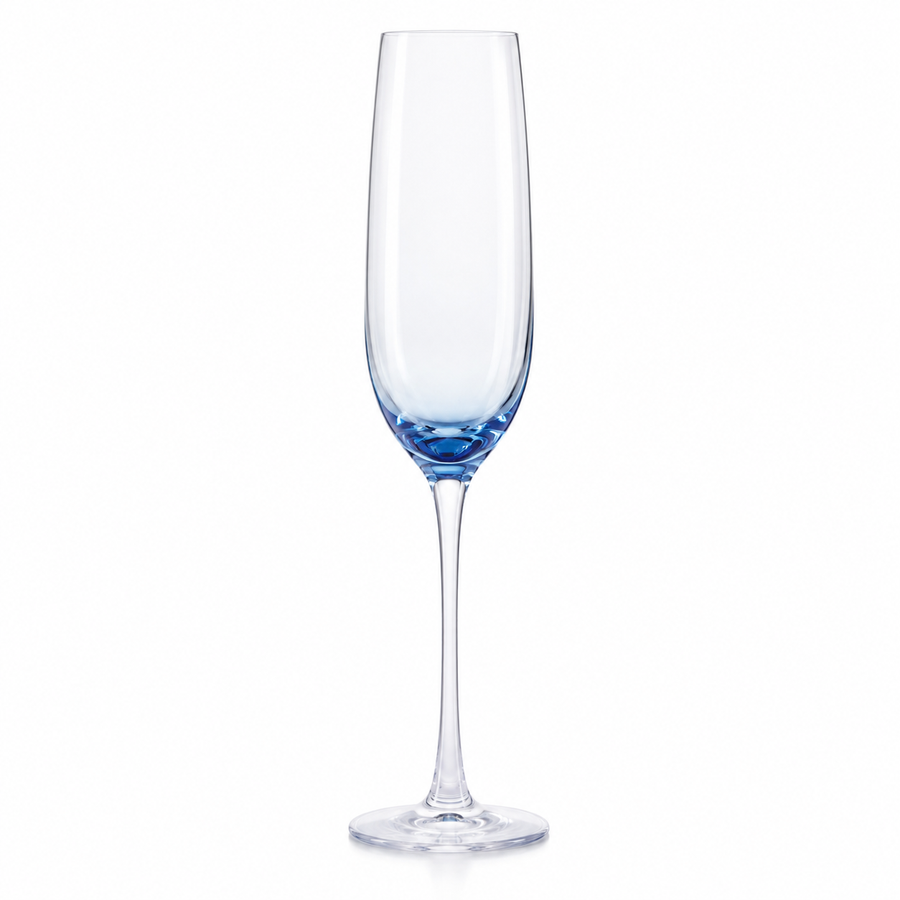 Conjunto de Taças Transparente e Azul – 250 ml