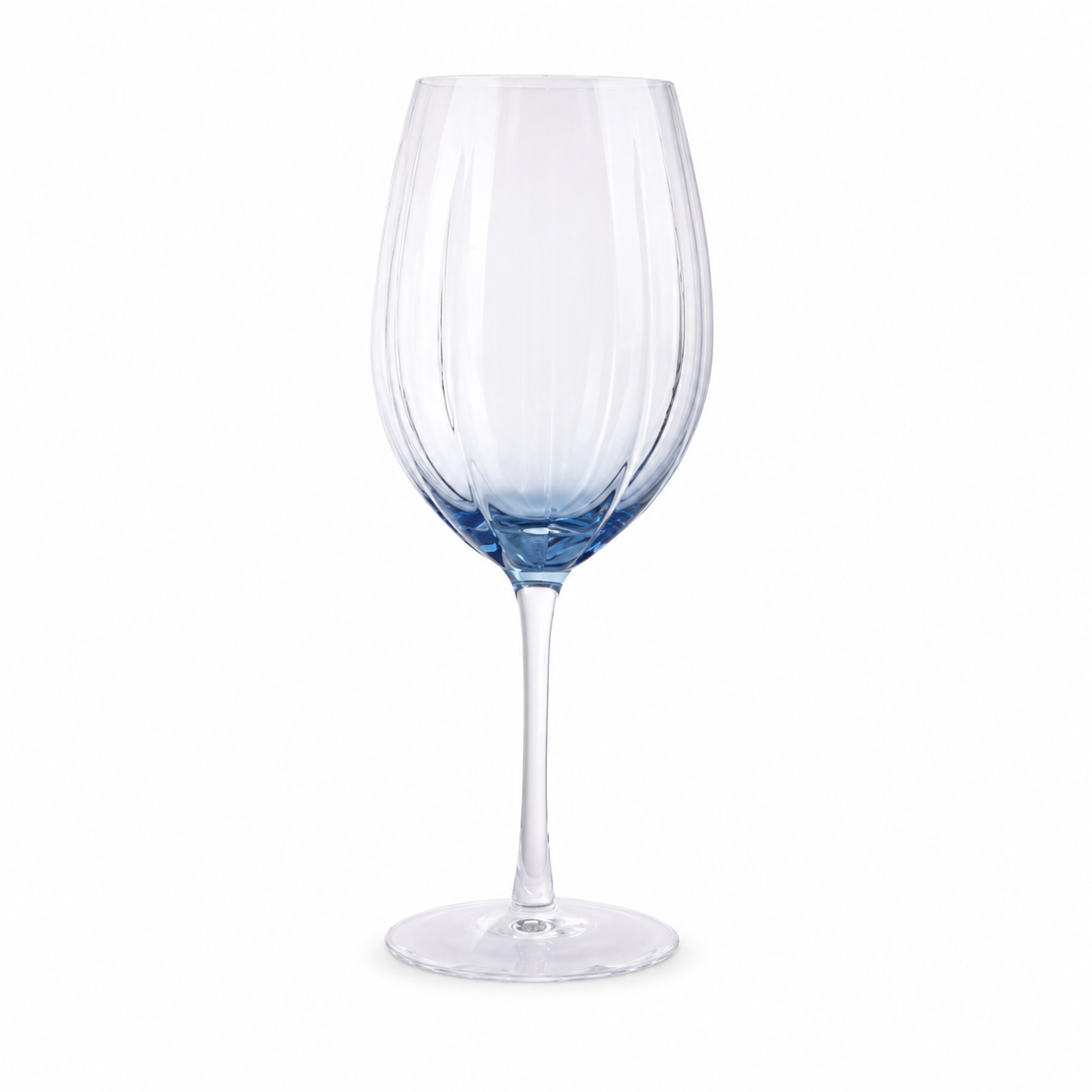 Conjunto de 6 Taças Transparente e Azul
