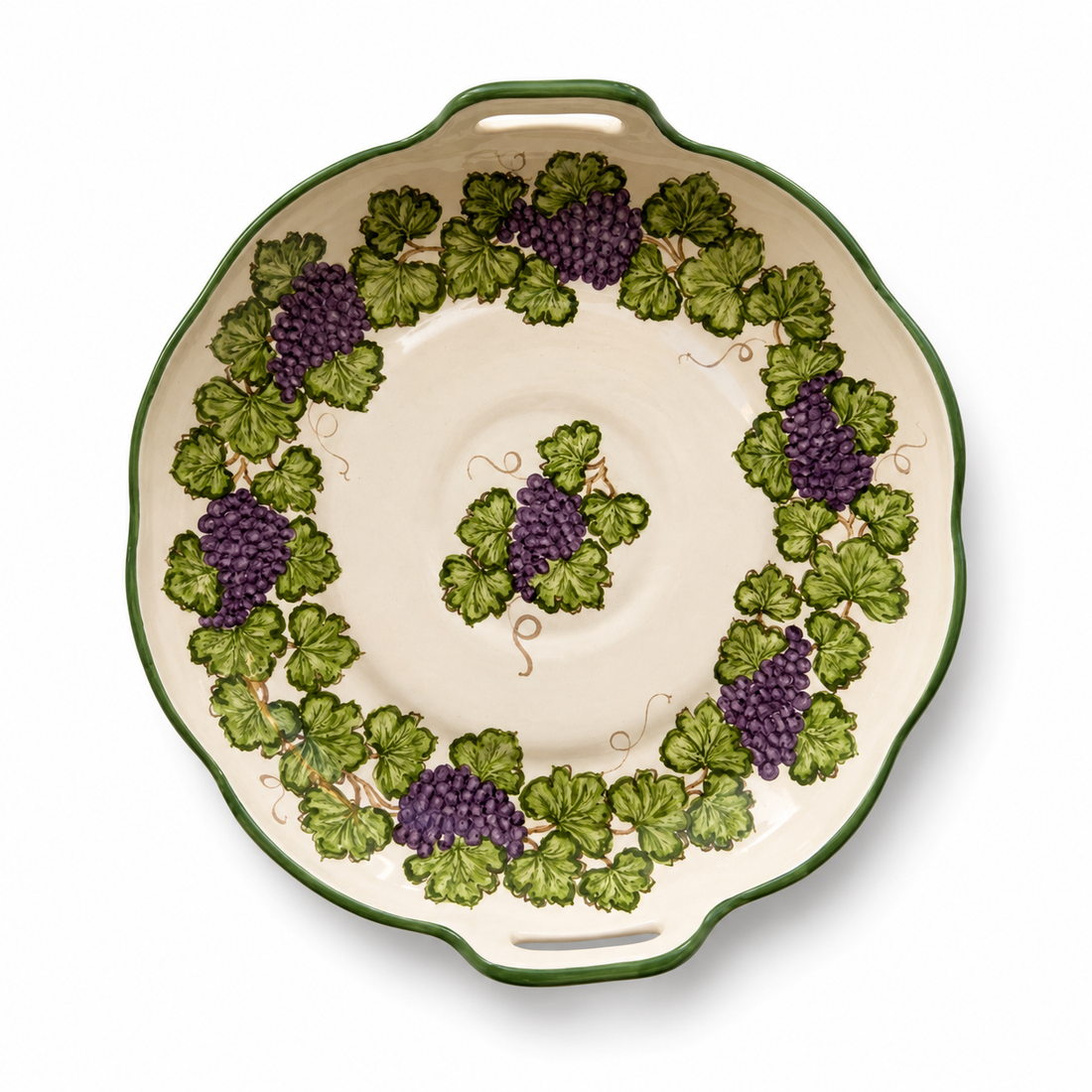 Apoio Ornamental Redondo com Alça Parreira