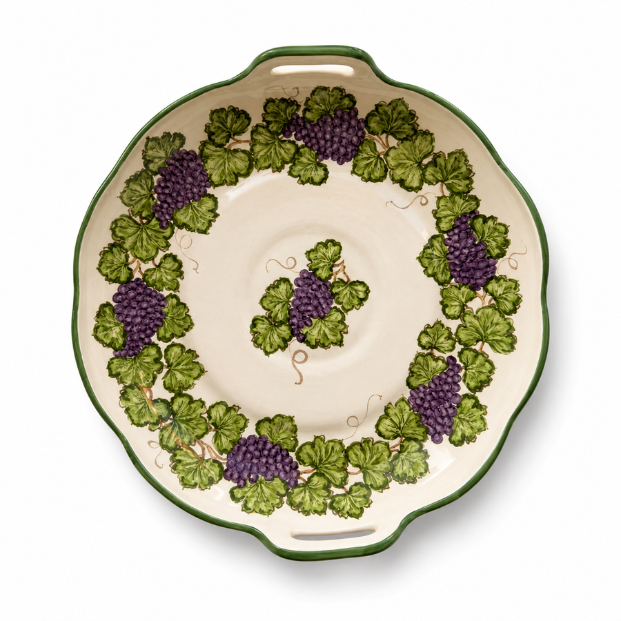 Apoio Ornamental Redondo com Alça Parreira