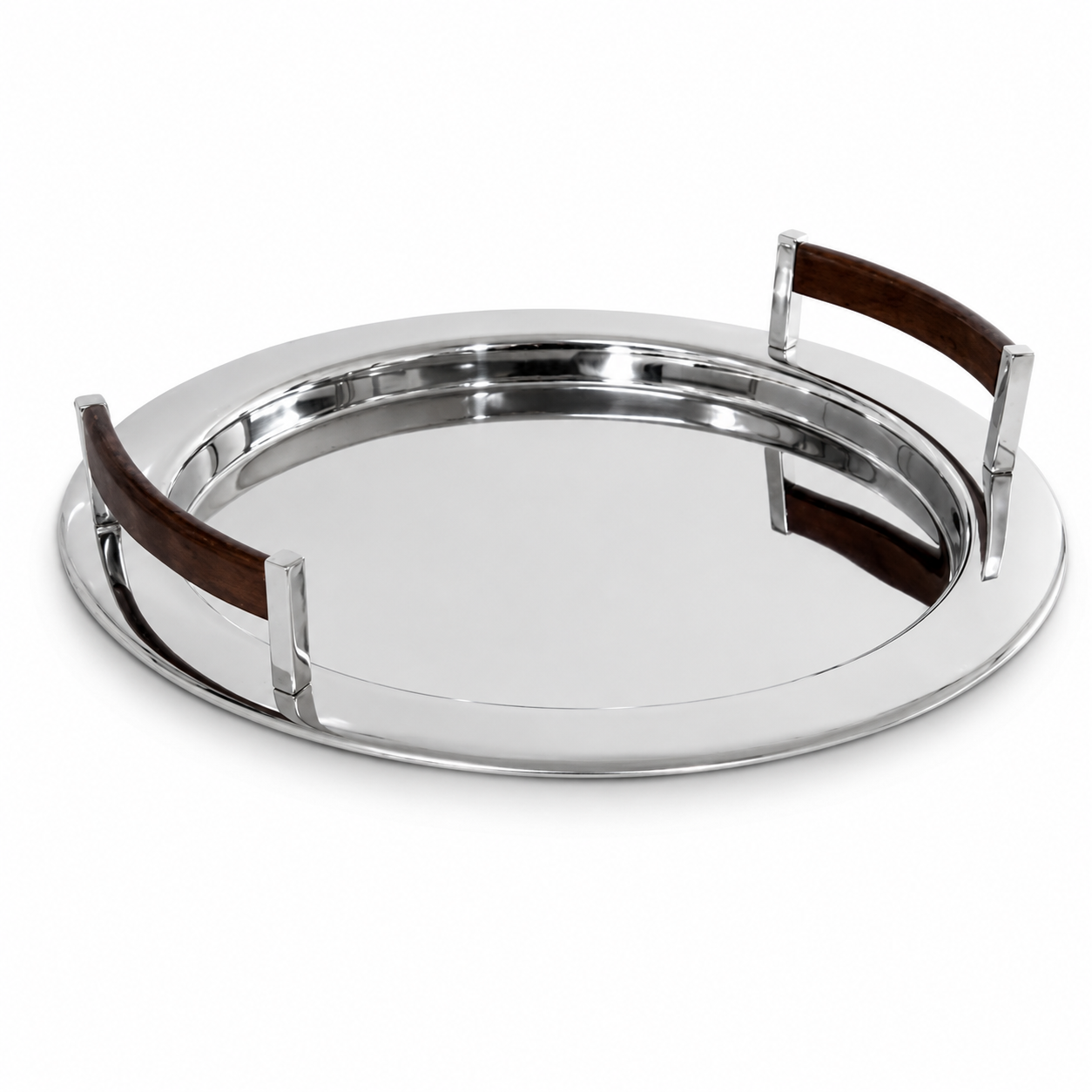 Bandeja Red Inox com Madeira