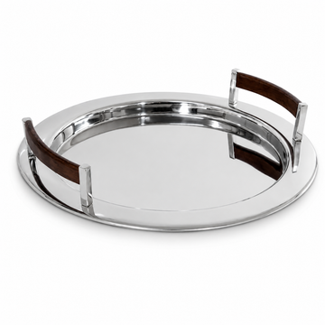 Bandeja Red Inox com Madeira