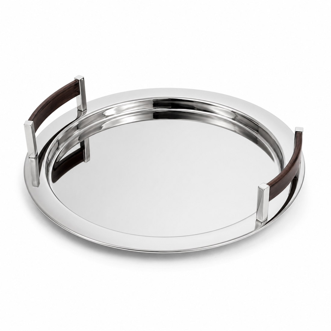 Bandeja Red Inox com Madeira