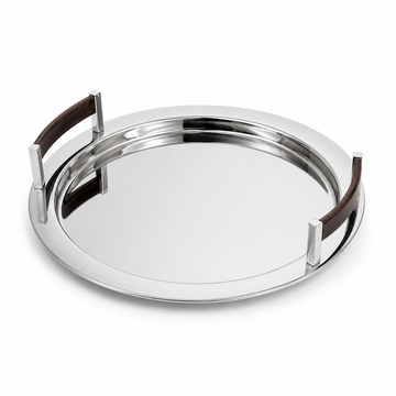 Bandeja Red Inox com Madeira