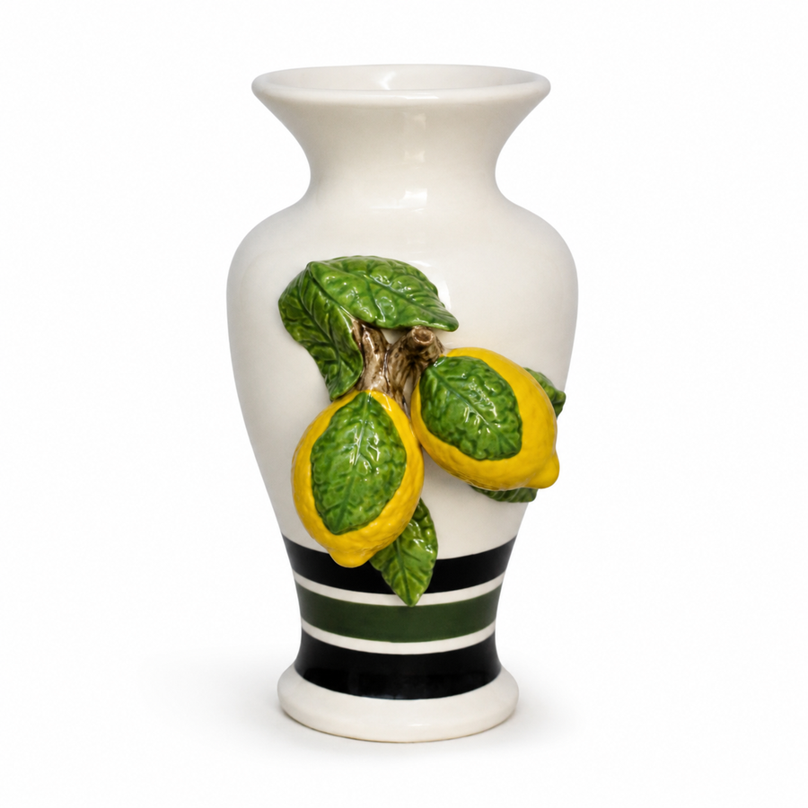 Vaso Decorativo Cerâmico Limão