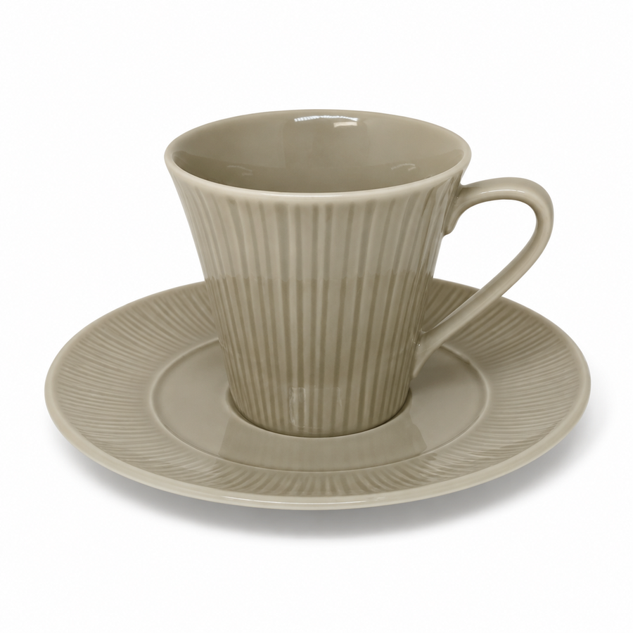 Jogo de Chá Bege Noritake - 12 Peças