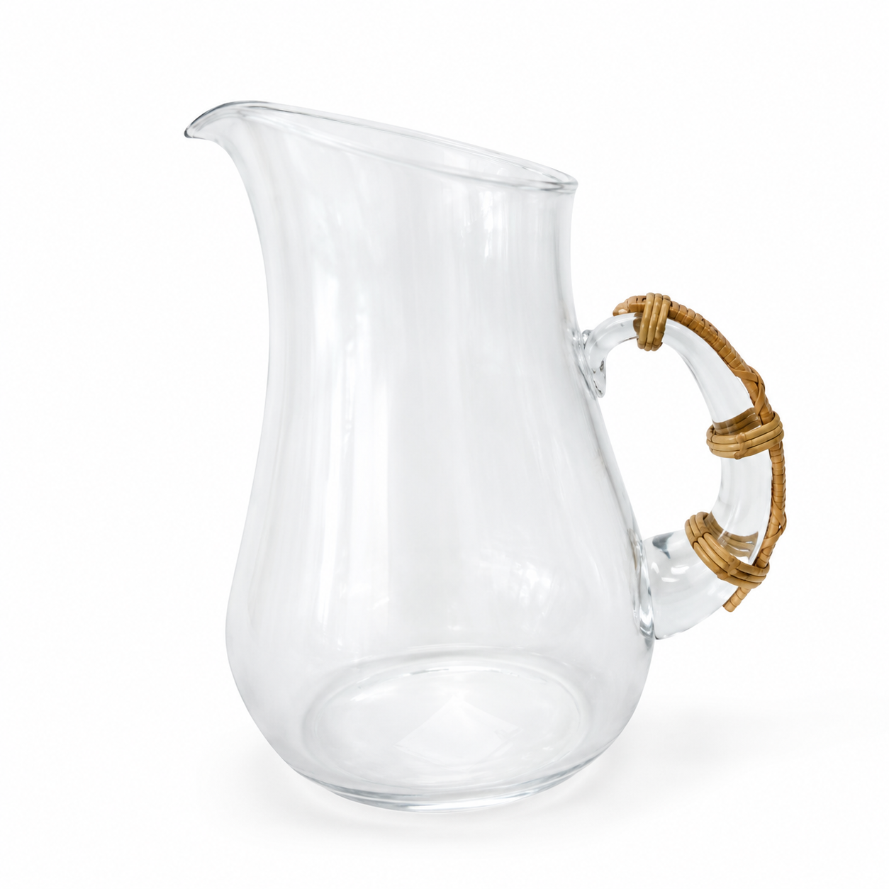 Jarra de Vidro M com Alça em Bambu
