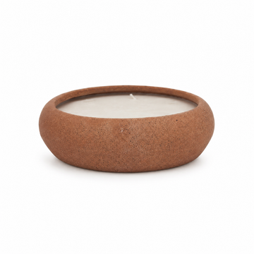Vela Aromatizada Vanilla em Cerâmica Marrom – Pequena