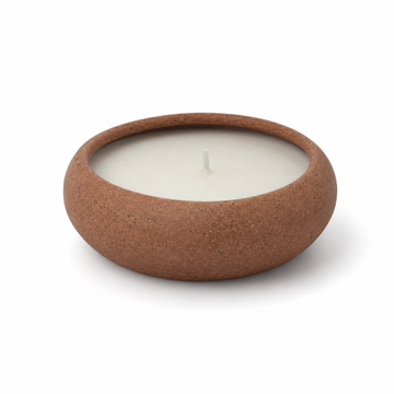Vela Aromatizada Vanilla em Cerâmica Marrom – Pequena