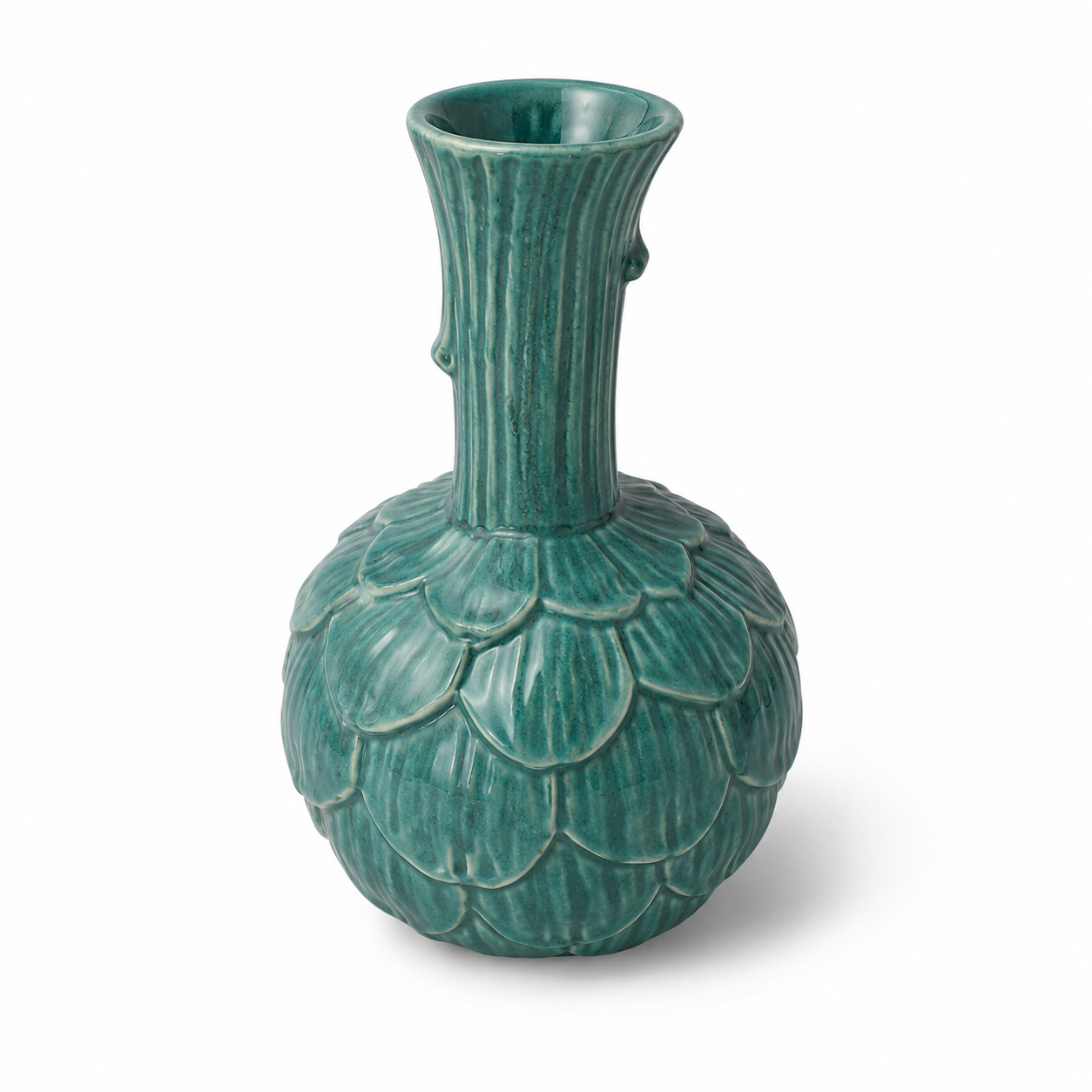 Vaso Decorativo em Cerâmica Azul