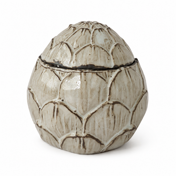 Pote Decorativo em Cerâmica Branca