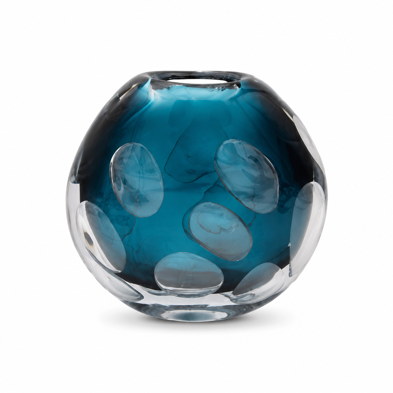 Vaso de Vidro Azul