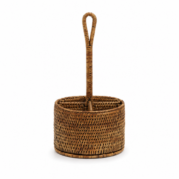 Porta-Talher Redondo Rattan