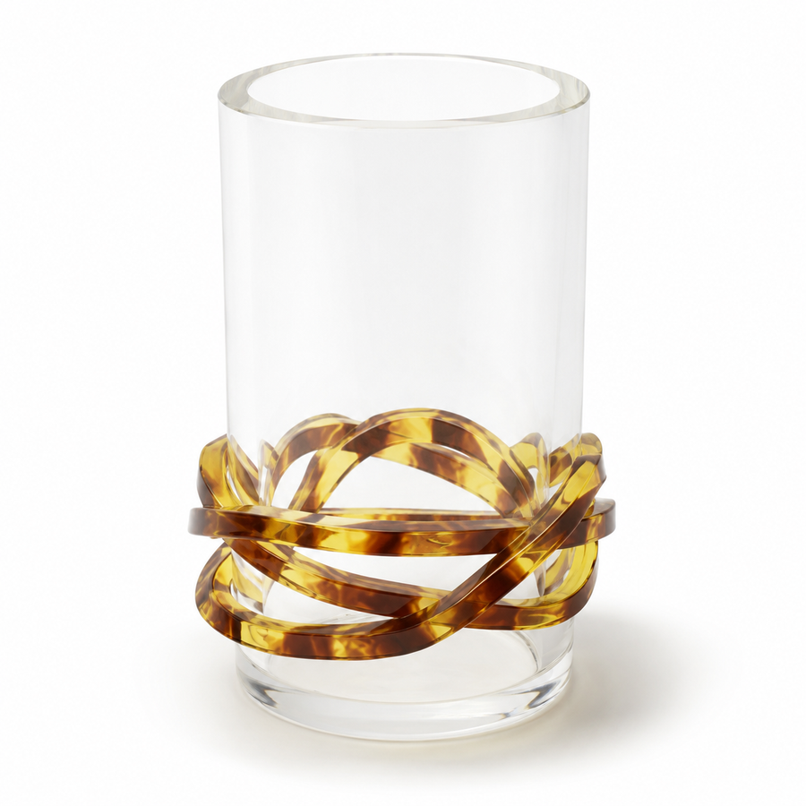 Vaso Color Line Turtle em Acrílico – G