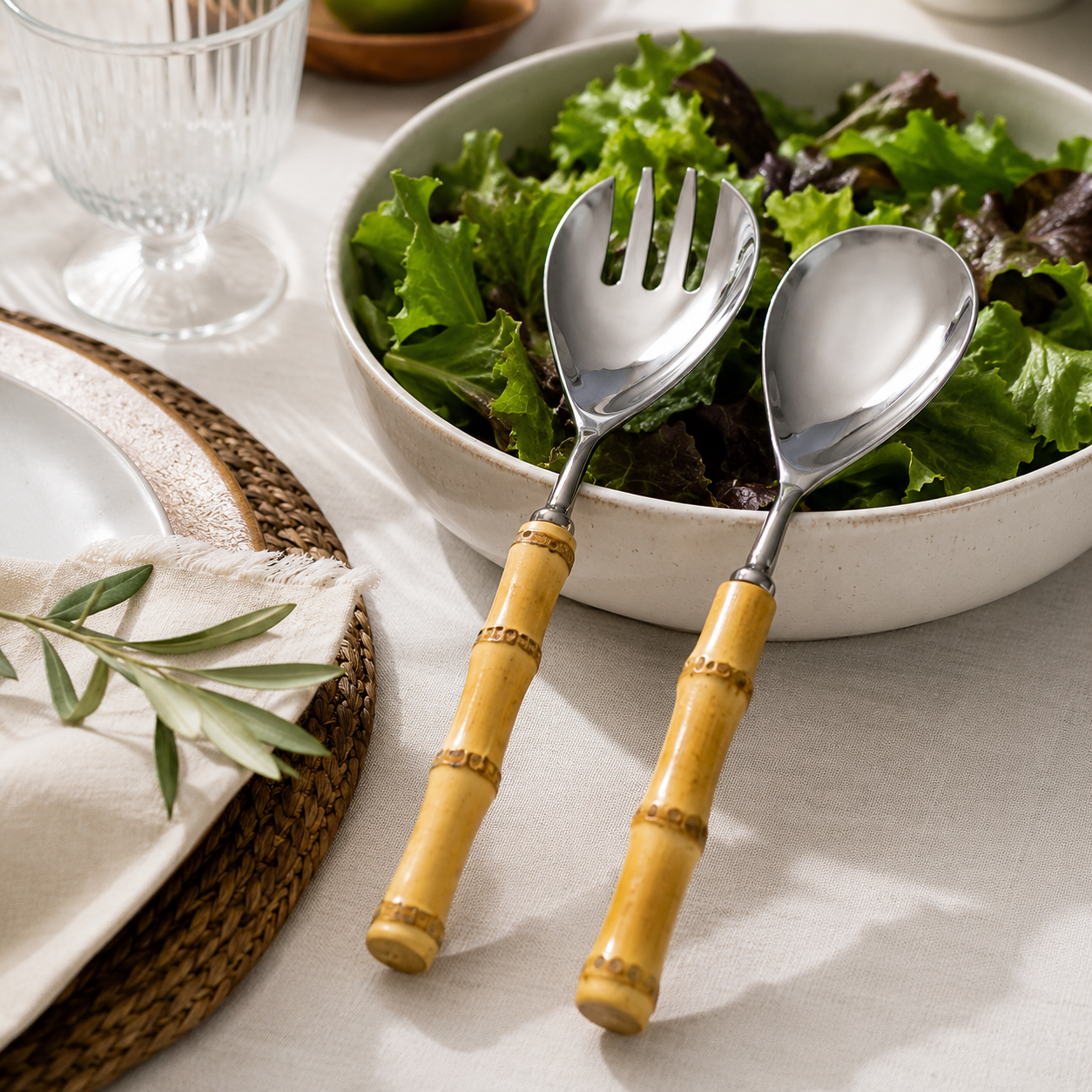 Conjunto de Salada Duquesa Prata