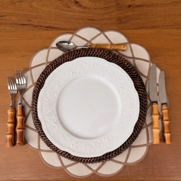 Prato raso em Porcelana para Jantar Oslo