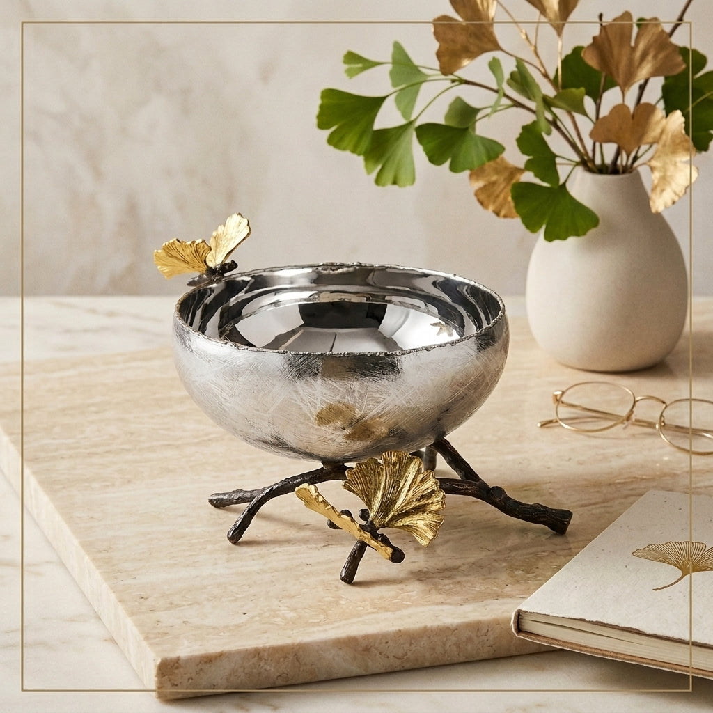 Bowl Decorativo Butterfly Ginkgo