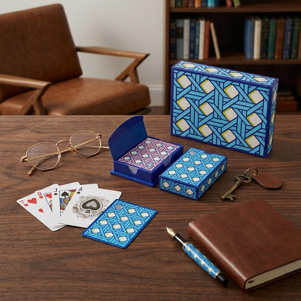 Jogo de Baralho Jonathan Adler Basketweave Lacquer