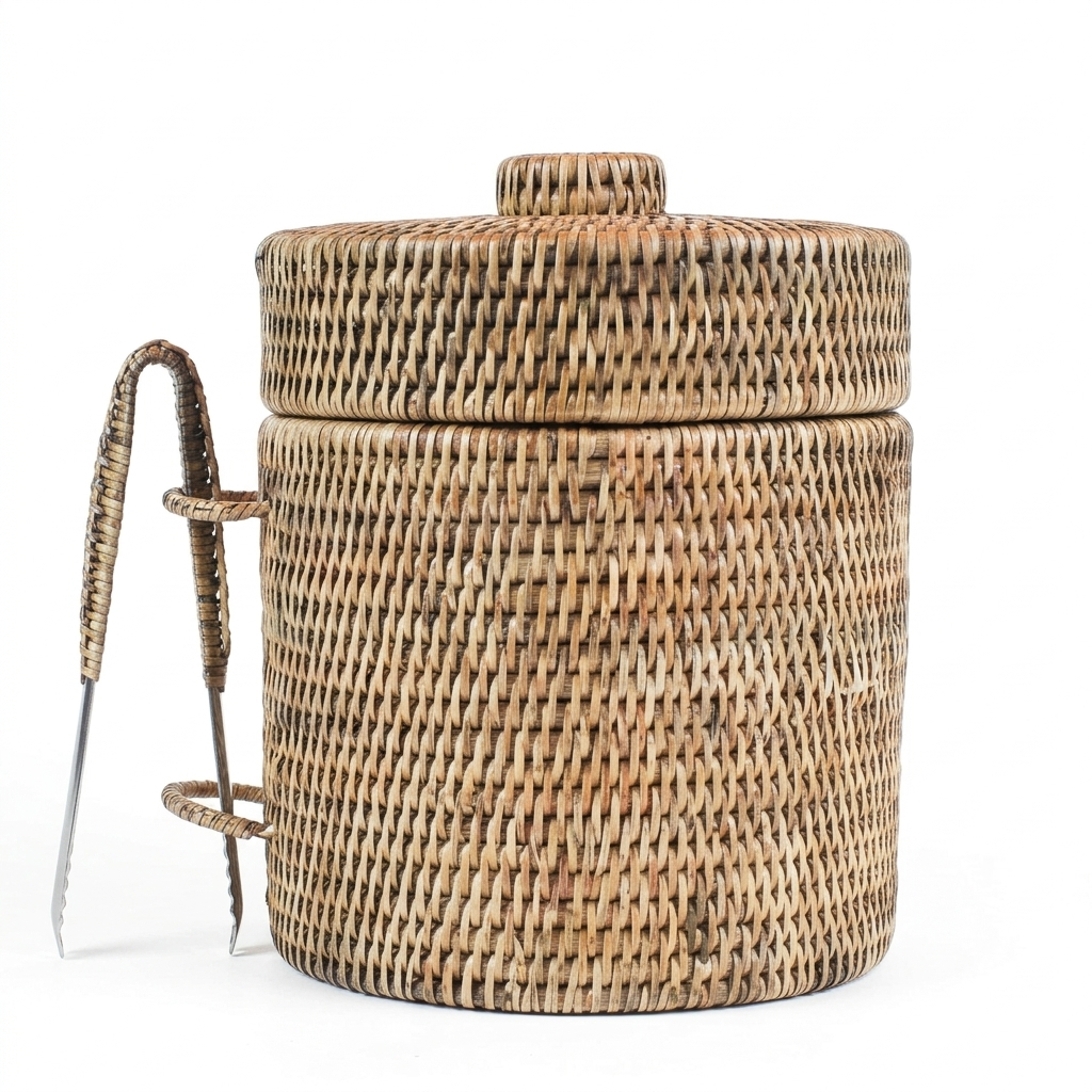 Balde de Gelo Sorrento em Rattan