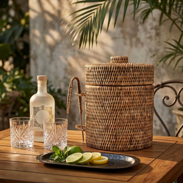 Balde de Gelo Sorrento em Rattan