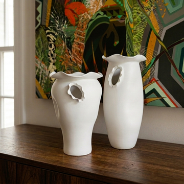 Vaso Atlas Blanc Branco com furo P