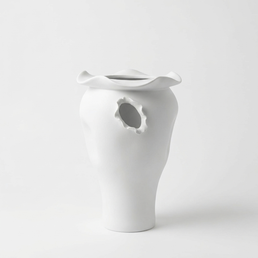 Vaso Atlas Blanc Branco com furo P