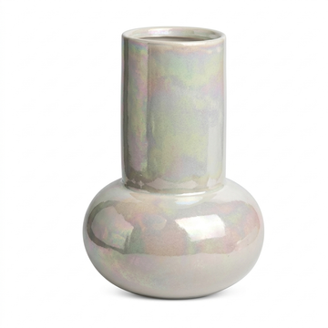 Vaso Opaline em Cerâmica Perolada