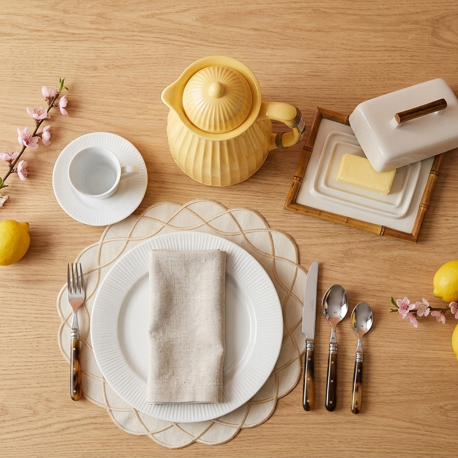 Jogo de Pratos de Sobremesa Branco - Noritake